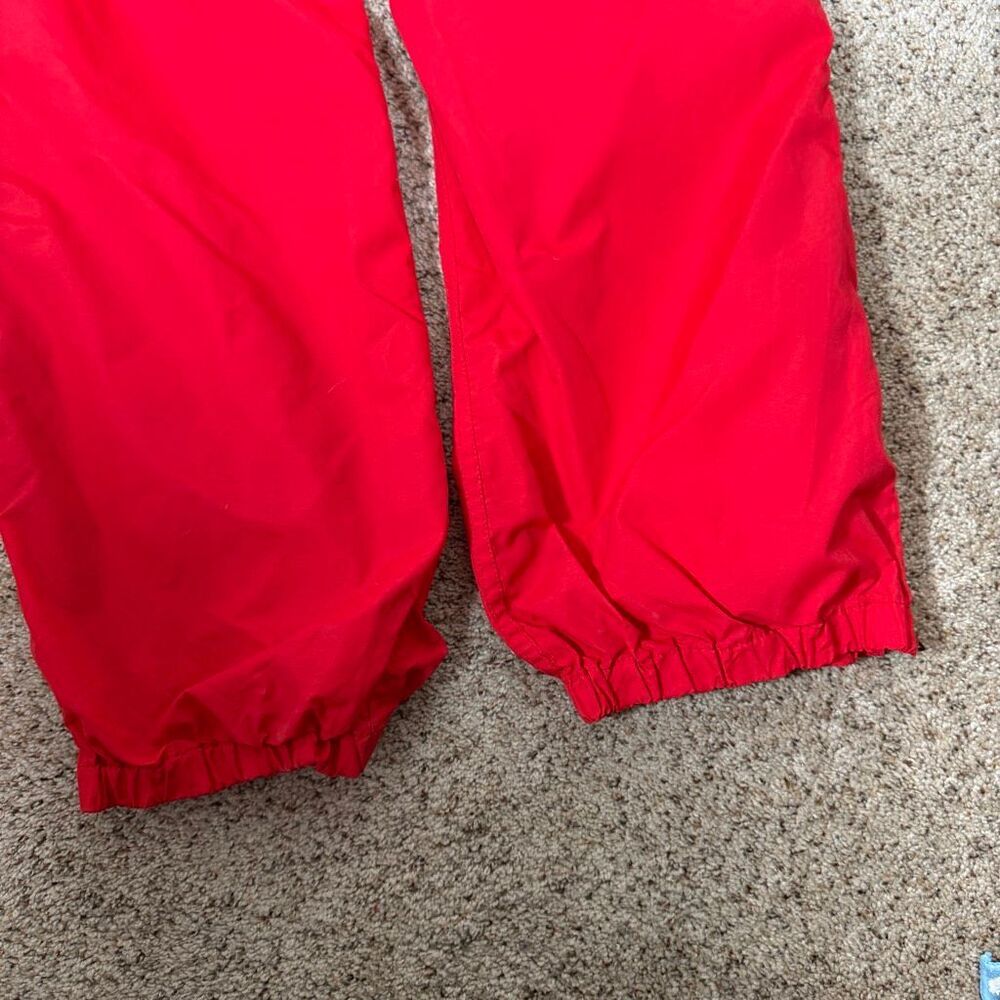 L.L. Bean Mens Full Side Zip Red Hiking Climbing  Nylon Windbreaker Pant Medium - Picture 7 of 7